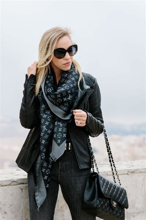 how to wear louis vuitton square scarf|Louis Vuitton denim scarf.